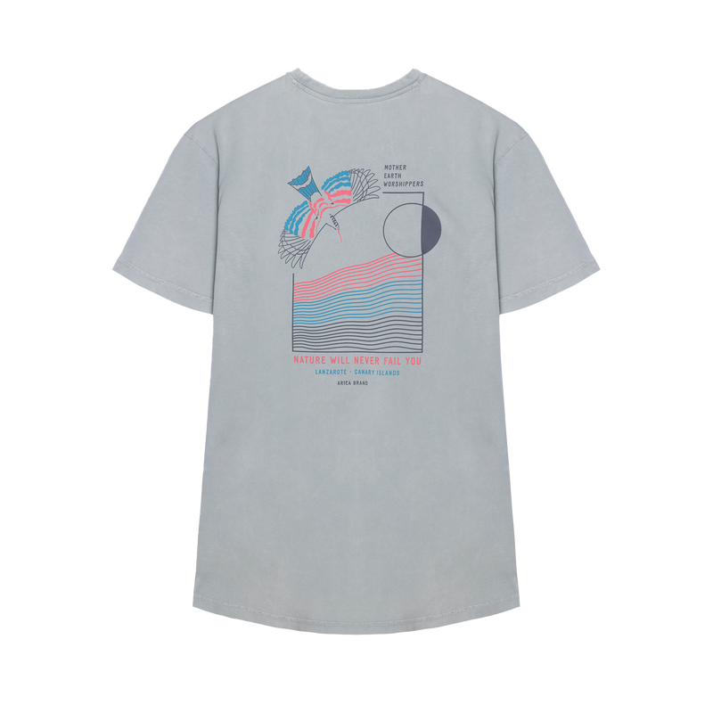 Lanzarote Tee Light Grey Premium