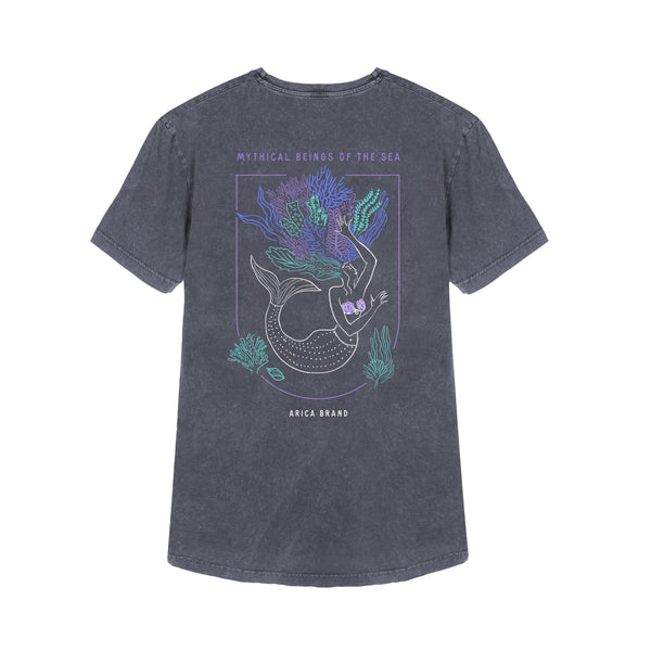 Mermaid tee Blue/grey premium