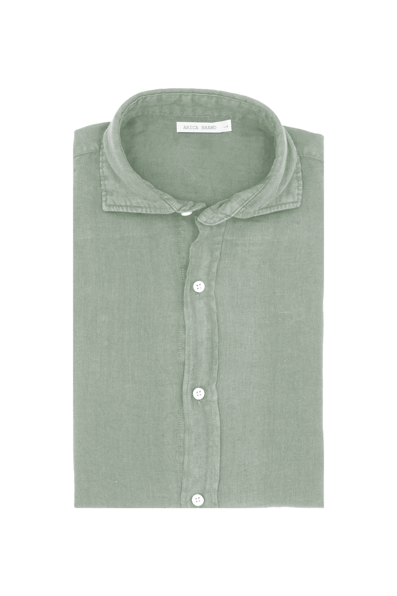 Linen green Shirt