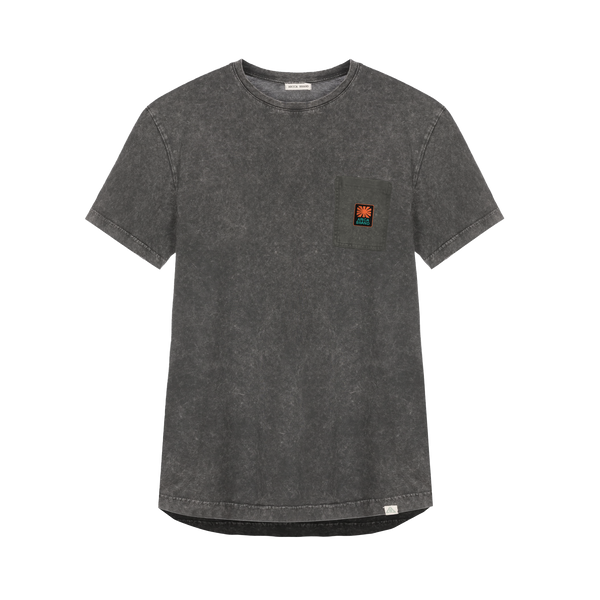 Basic pocket gray premium t-shirt