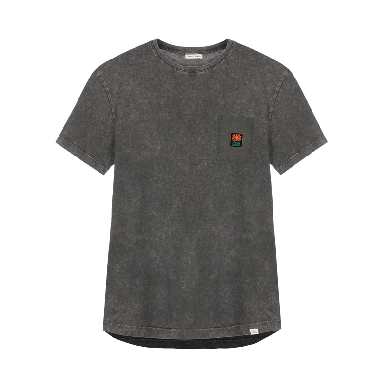 Basic pocket gray premium t-shirt