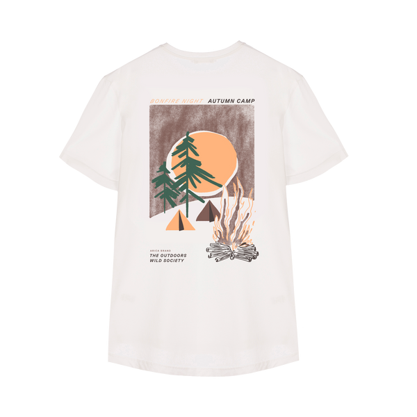 Bonfire tee white