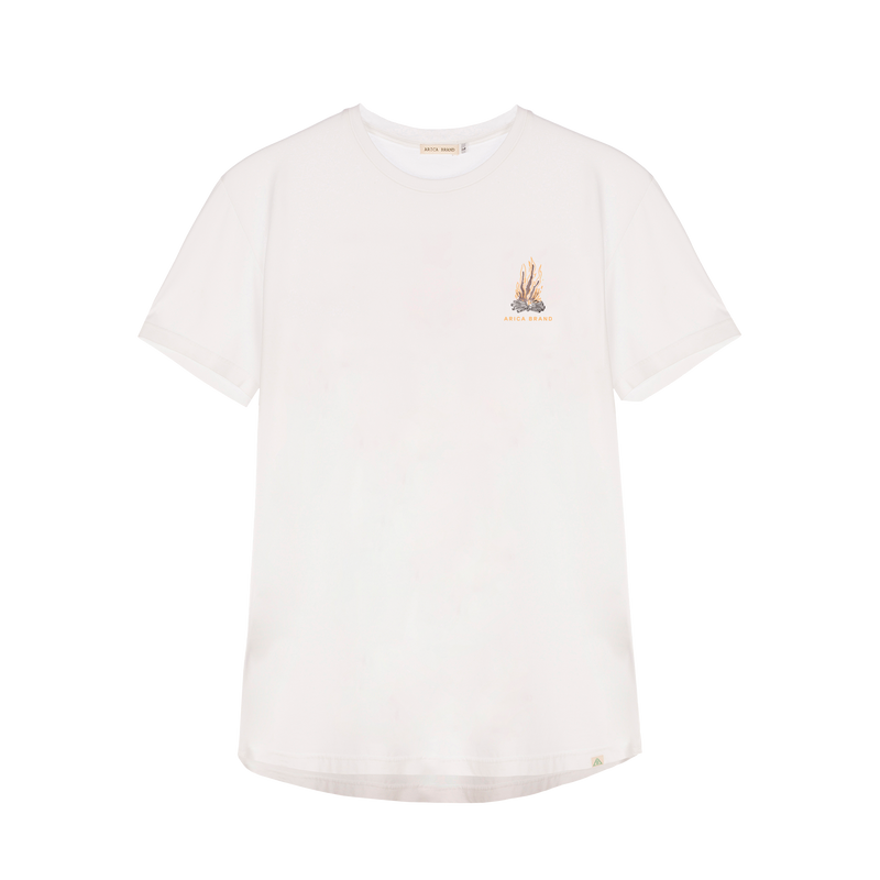 Bonfire tee white