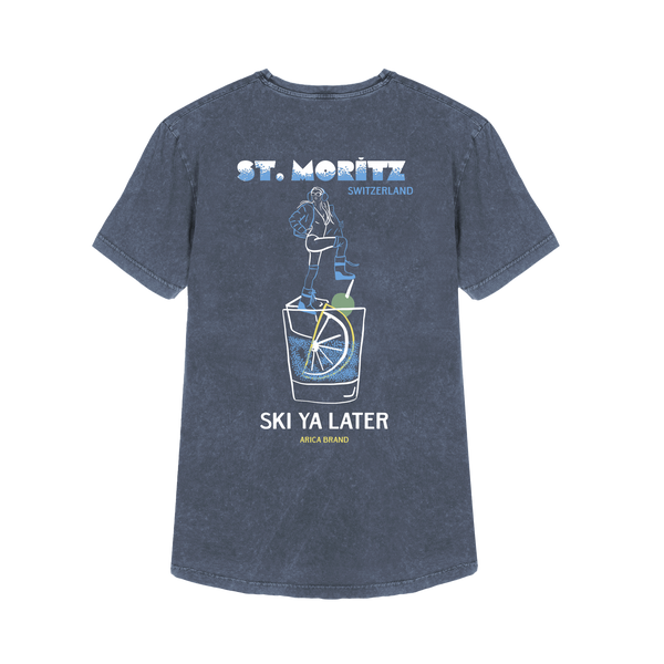 St. Mortiz tee Blue gray premium
