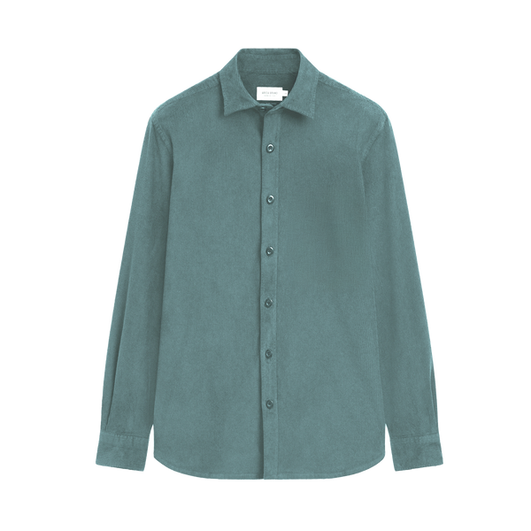 Worn Aubergine Linen Shirt