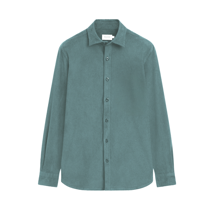 Worn Aubergine Linen Shirt