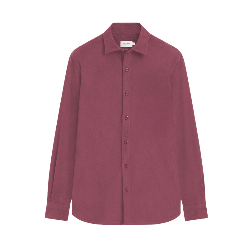 Worn Aubergine Linen Shirt