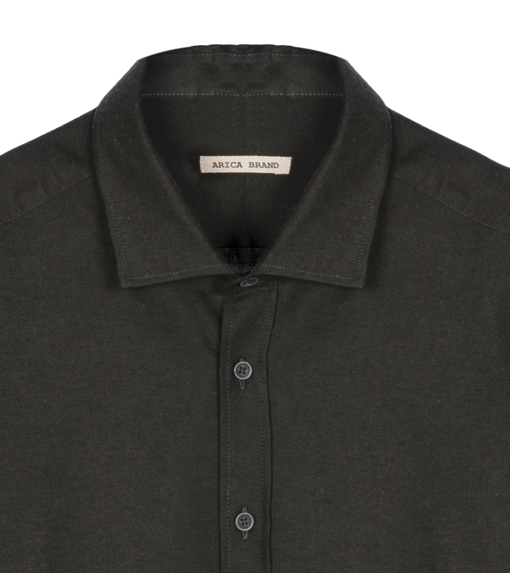 Camisa franela verde oscuro