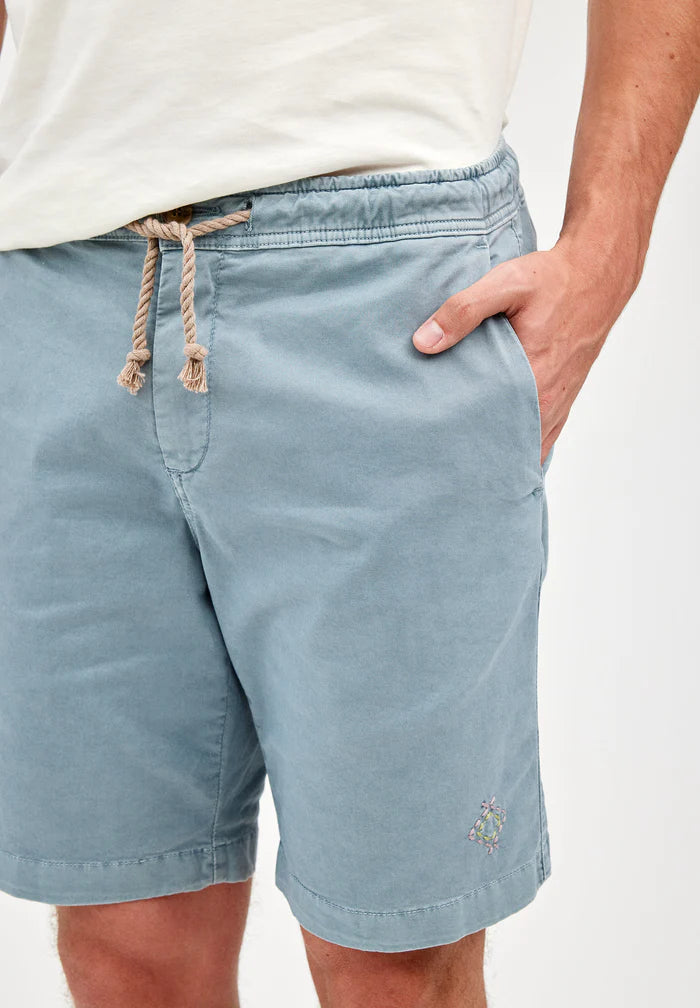 Bermuda jogger washed blue stone