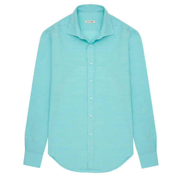 Turquoise Cotton Shirt